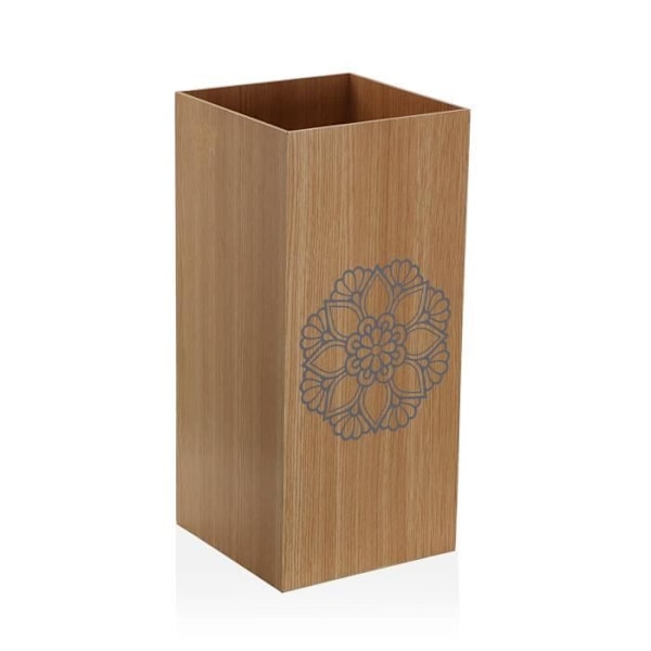 Paraplystativ til indgangsmandala - 48 x 22 x 22 cm - Moderne paraplystativ i træ - Brun - Versa kastanj