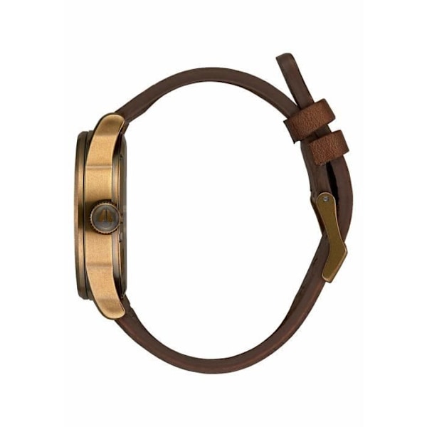 Læderur - Nixon - Sentry - Detaljeret urskive - Rustfrit stål - Vandtæthed 100m Mässing/svart/brun