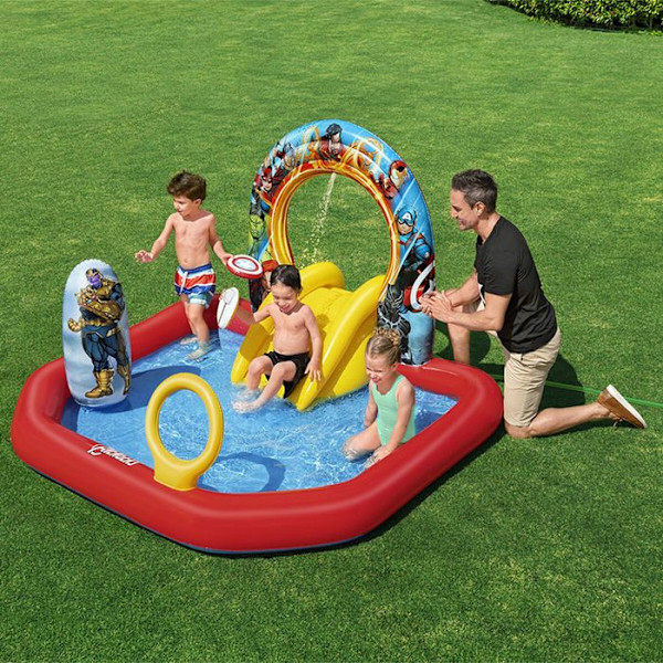 Bestway barnpool The Avengers Playground 211 x 198 x 125 cm Flerfärgad