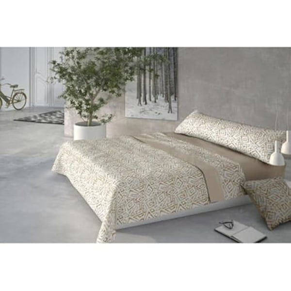 Pierre Cardin Coralina Beige marmor sengesæt - 150 cm seng Flerfärgad