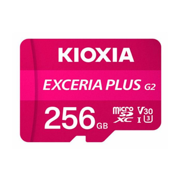 MICRO SD KIOXIA 256GB EXCERIA PLUS G2 UHS-I C10 MED ADAPTER