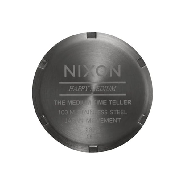 Kello - Nixon - Medium Time Teller - Ruostumatonta terästä - 100m vesitiiviyys - Unisex gunmetall/lavendel/guld