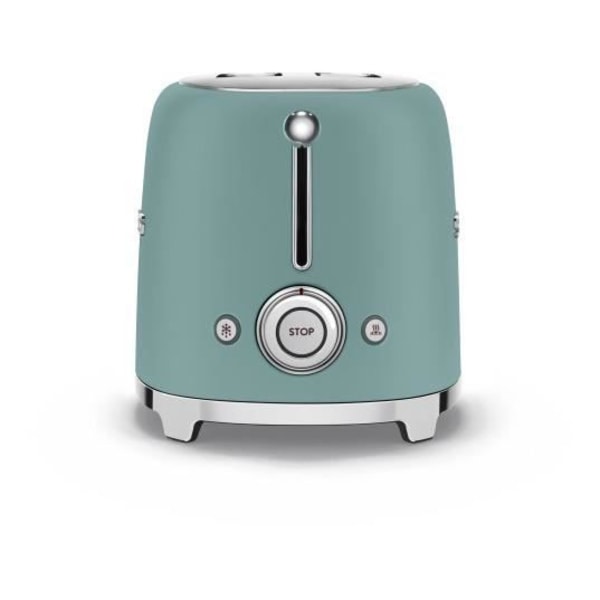 Brødrister - SMEG - TSF01EGMEU - 2 ekstra brede åbninger - 950 Watt - Smaragdgrøn smaragdgrön