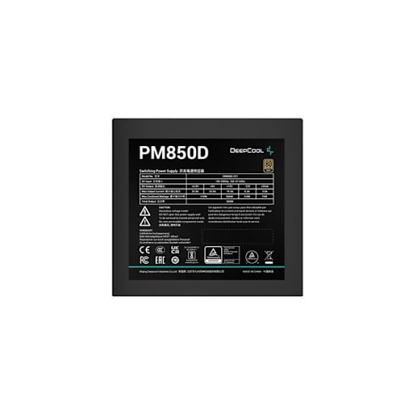 DEEPCOOL PM850D 850W PC-strömförsörjning - ATX - 3x PCIe Svart