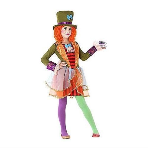 Atosa 61295 - KVM SWITCH - Costume-Disguise Hatter 3-4, Tjej, , Flerfärgad, Från 3 till 4 år gammal