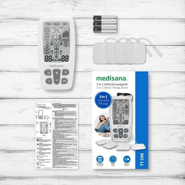 Medisana Kivunhoito laite 3-in-1 TT 200 Valkoinen hvid
