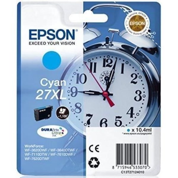 EPSON T2702 syaani mustekasetti – herätyskello (C13T27024012)