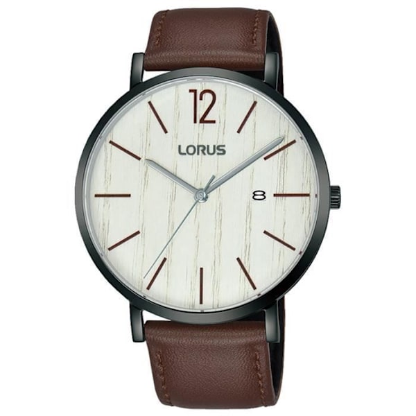Herreur - LORUS - RH999MX9 - Brun læder - Kvarts - Analog - Dato