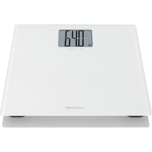 Pèse-personne XL Medisana PS 470 Hvid - Maksimal belastning 250 kg - Stor skærm - Automatisk slukning
