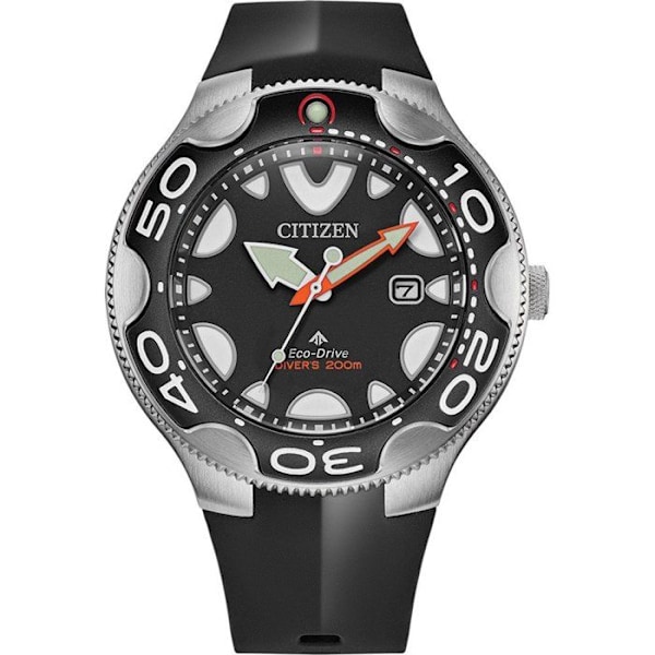 Citizen BN0230-04E Miesten Kello - Musta Polyuretaani - 45mm - 20 bar - Aurinkoenergia Svart