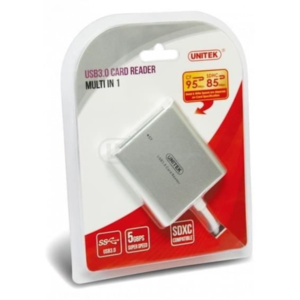 MUistikortinlukija ALL-IN-ONE USB 3.0, Y-9313...