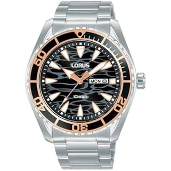Sportur til Mænd - LORUS - RH387AX9S - Kvarts - Armbånd i Rustfrit Stål - Analog Visning Silver