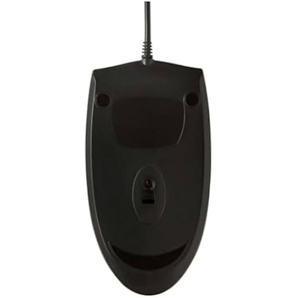 USB Optisk LED Mus - V7 - Sort - Ambidextrous - 1000 DPI