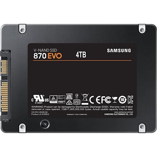 SAMSUNG Intern SSD 870 EVO 4 TB MZ-77E4T0B/EU