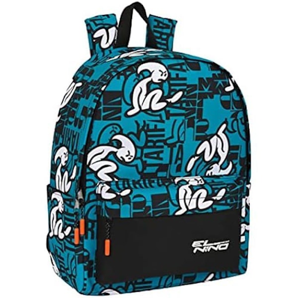 Mochila til 14,1" bærbar - SAFTA - El Niño Ocean - Blå farve - Til børn - Blandet