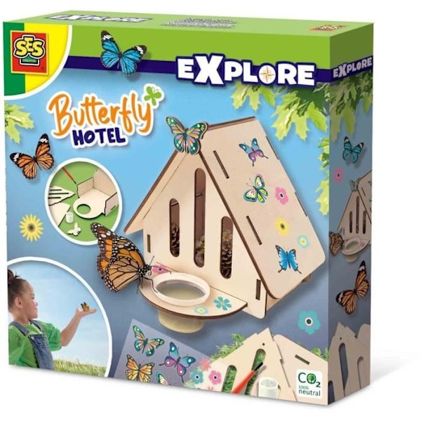 Butterfly Hotel - Educational Toy - SES CREATIVE - Build and decorate a butterfly hotel. Flerfärgad