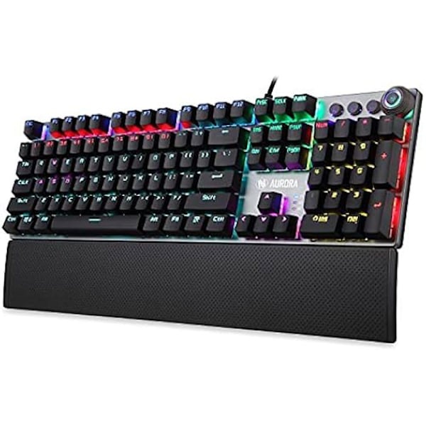 USB-näppäimistö - IBOX - Aurora K-4 - QWERTY - Musta - Langallinen musta, Hopea