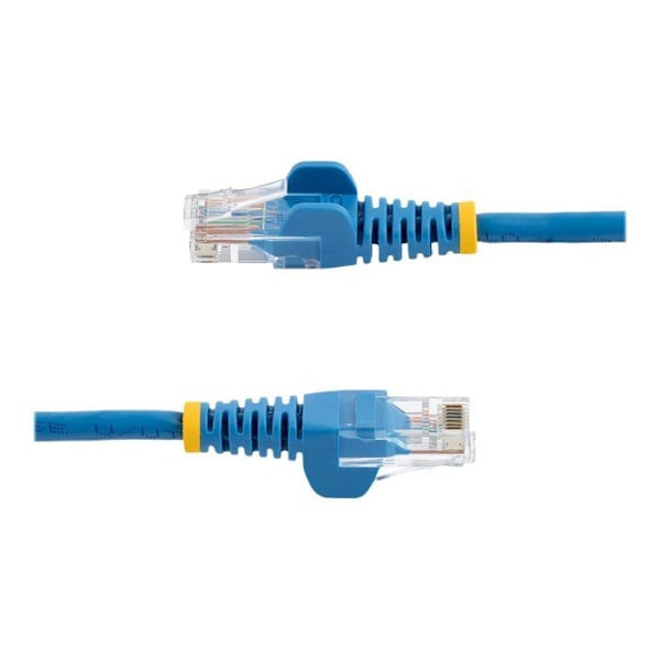 STARTECH 2m koukuton Cat5e UTP-verkkokaapeli - Anti-Snag RJ45 Ethernet-johto - M/M - sininen