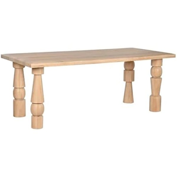 Hjem ESPRIT Spisebord i naturligt mango-træ 200 x 90 x 76 cm Flerfärgad