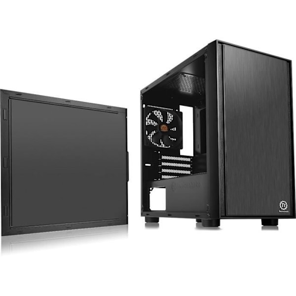 THERMALTAKE PC-kotelo Versa H17 - Mini Torni - Musta - Micro ATX -emolevylle (CA-1J1-00S1NN-00)