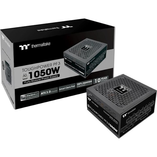THERMALTAKE - Toughpower 1050W PF3 - PC-strömförsörjning - 1050W - 80+ Platinum