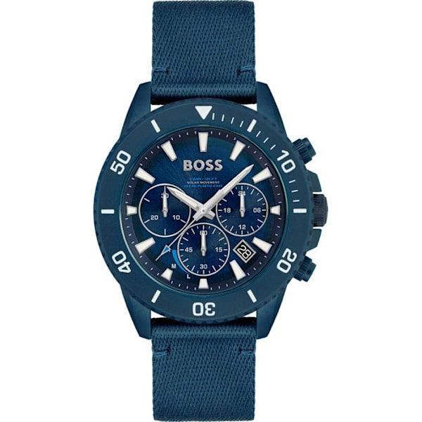 BOSS Unisex-Adults Analog Solar Quartz Ur med Nylonrem 1513919