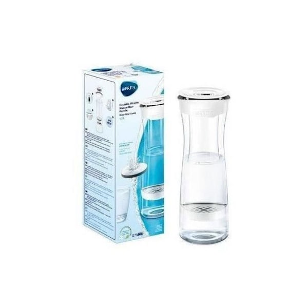 Brita filterflaske og kande Grafit hvid filterflaske - 1 MicroDisc filter medfølger Grafit