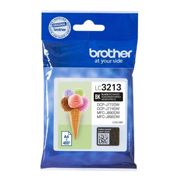 Original LC3213BK blækpatron - Sort - Brother - DCP-J572, DCP-J772, DCP-J774, MFC-J890, MFC-J895