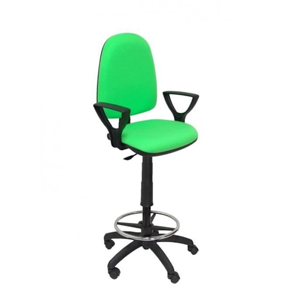 Ergonomisk skammel med permanent, højdejusterbar kontaktmekanisme og fodstøttering Sæde og ryglæn