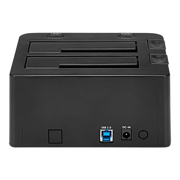 Dockingstation - STARTECH - SDOCK2U33 - USB 3.0 - 2 SATA III harddiske - Sort
