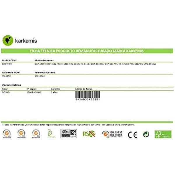 Brother 10010044 – Mustepatruuna