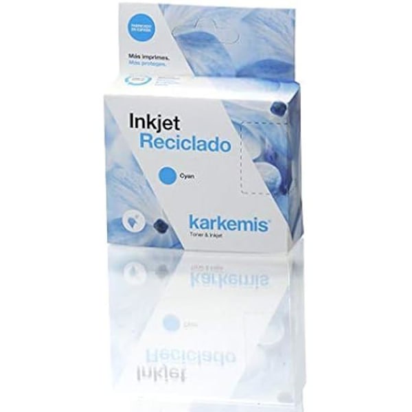 Blækpatron - KARKEMIS - Brother LC-123 - Cyan farve - 10 ml - Ydelse 2500 sider