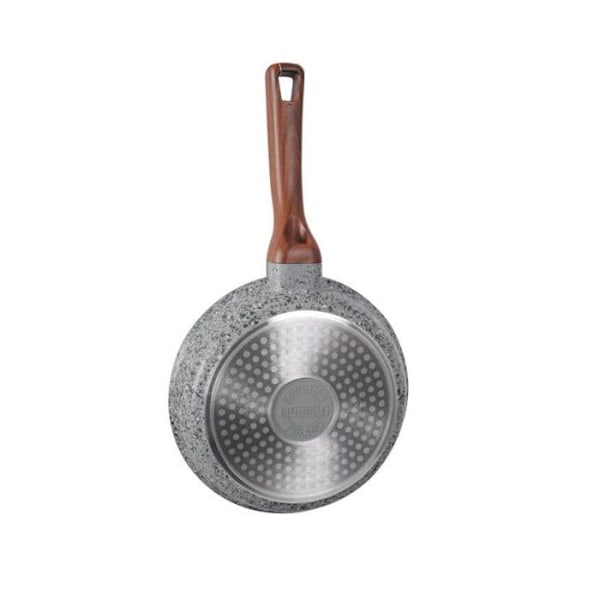 Stegepande - LOVET - GRANIT - 20 cm - Non-stick - Ridsefast grå marmor