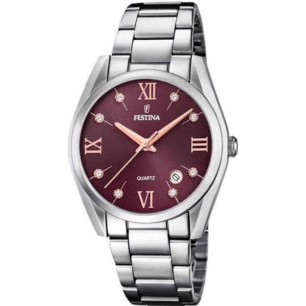 Ur - Festina - 16790 E - Analog - Rustfrit stål - Dame Lila, silver