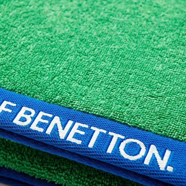 Benetton Rainbow strandhåndklæde grønt (160 x 90 cm) Grön