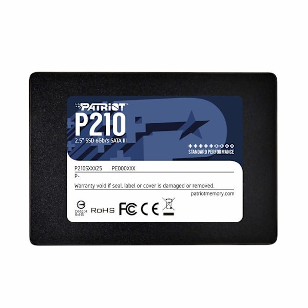 SSD - Patriot-muisti - P210 - 128 Gt - Sisäinen - 2,5 tuumaa - SATA 6 Gb/s