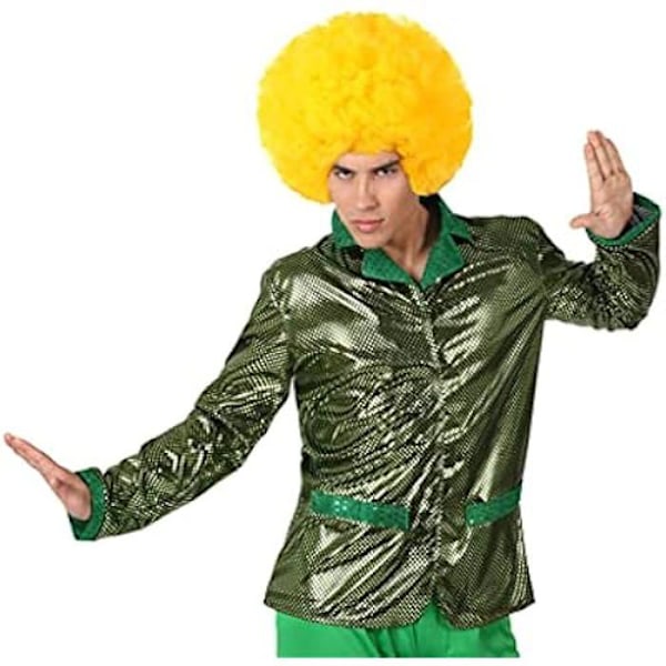 Disco kostumebukser - ATOSA - Størrelse M - 100 % polyester - Fuschia farve - Til voksne Grön
