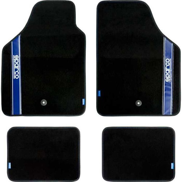 Måtter - SPARCO - NY STRADA B - 4 stk - Vinyl - Farve Blå