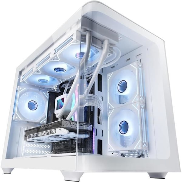 Mars Gaming MC-FUSIONM Spelchassi Micro-ATX Vitt Vit
