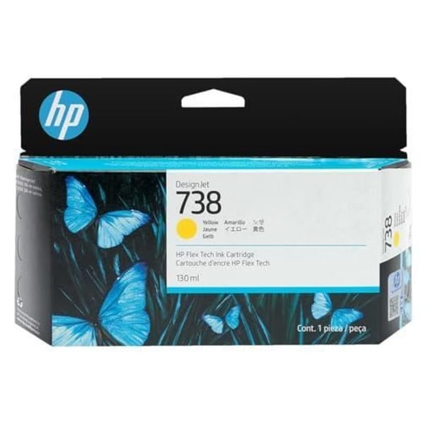 HP Muste/ 738 130-ml KEL DesignJ