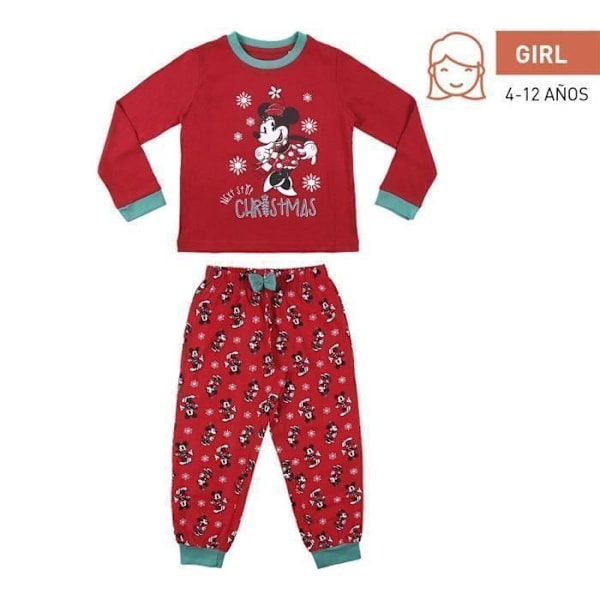 Cerda Mickey børns lange pyjamas - rød/rød - 6 år Röd/röd 8 år