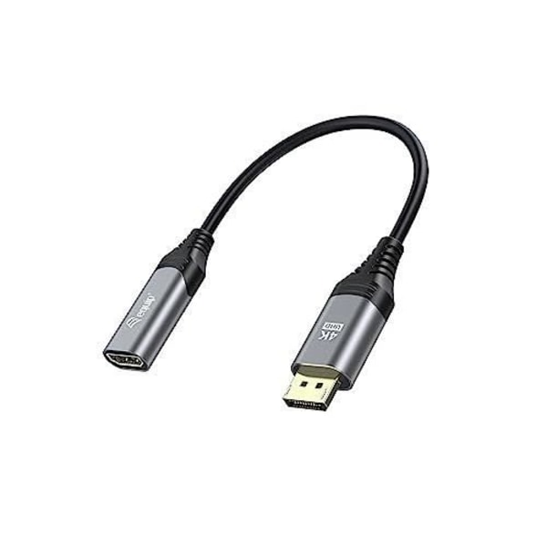 DisplayPort 1.2 til HDMI 4K-60Hz - EQUIP - 15cm - HDCP 2.2 - HDR