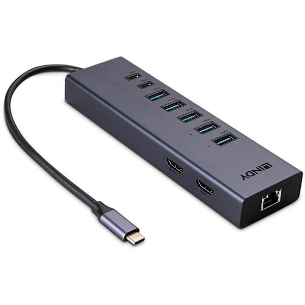 DST-MINI DUO, MINI DOCKINGSTATION USB-C, 2X4K HDMI LINDY