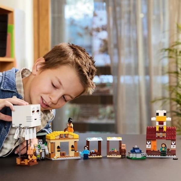 LEGO Minecraft 21273 Ghasterne Angriber Landsbyen - Spil til drenge fra 10 år