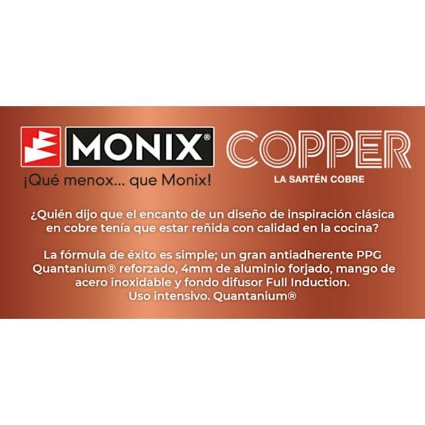 Grill - Monix - M740030 - 28 cm - Aluminium - Non-stick