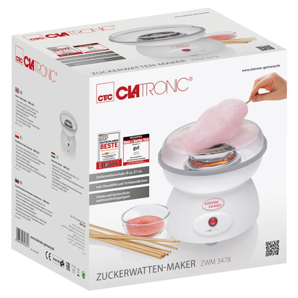 CLATRONIC ZWM3478 sockervaddsmaskin - Skål Ø 27cm - Stänkskydd