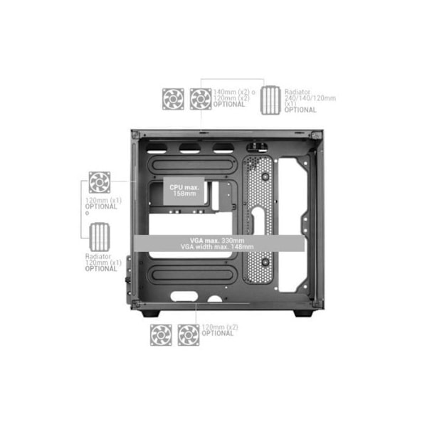 MARS GAMING MC-View Hvid