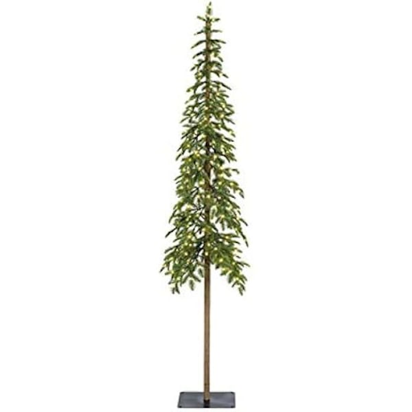 Udendørs julebelysning - KAEMINGK - Alpetræ - 180 cm - 150 lys - Grøn/Hvid Grön/Vit