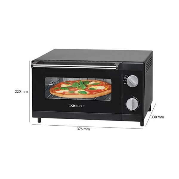 Mini pizzaugn 12L Clatronic MPO 3520 Svart