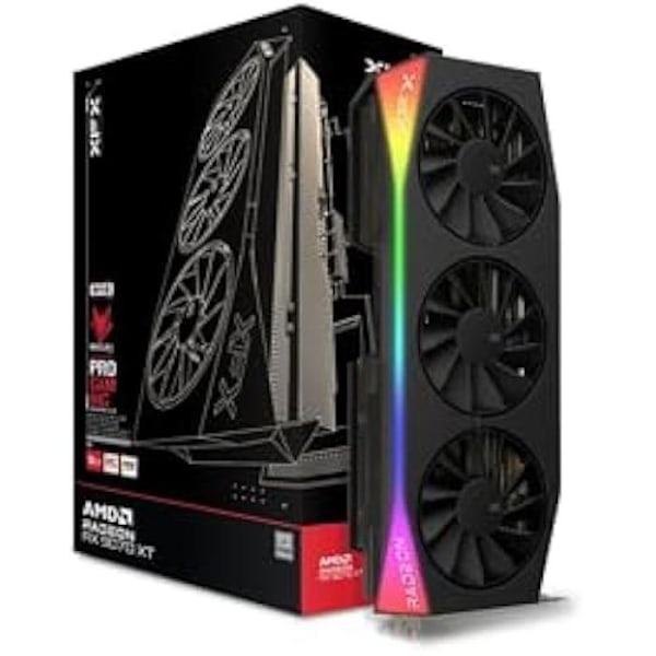 Graafinen kortti - XFX - Radeon RX 9070XT OC Gaming - 16 Gt GDDR6 - HDMI 3xDP - AMD RDNA™ 4 musta